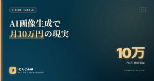 AI画像生成で月10万円の現実